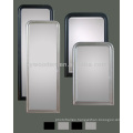 Wood Frame Flat Mirror Irregular Designer Mirror Frame